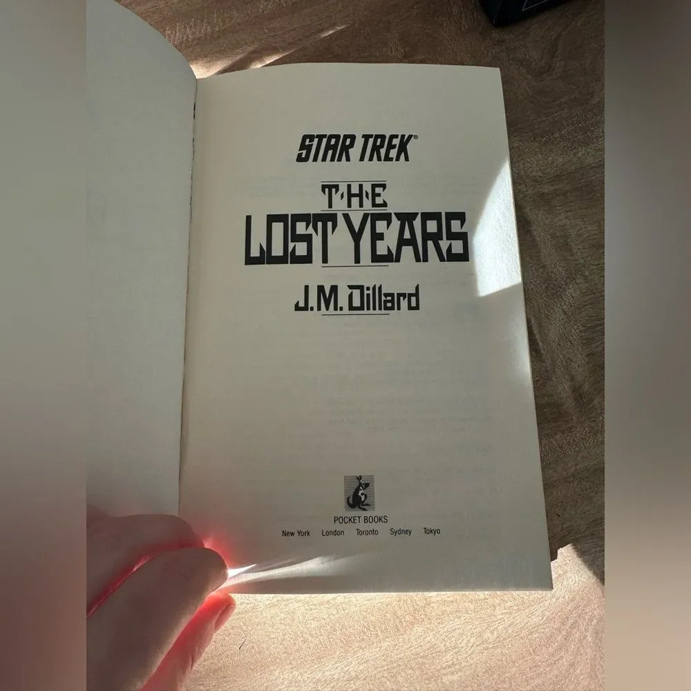 Star Trek Lost Years by J. M. Dillard (1989, Hardcover)